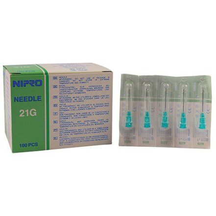 Needle Hypodermic 21g x 25mm (100) (Generic)