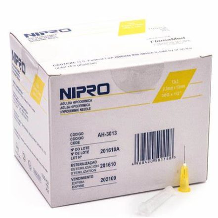Needle Hypodermic 30g x 12mm TW (100) (Generic)