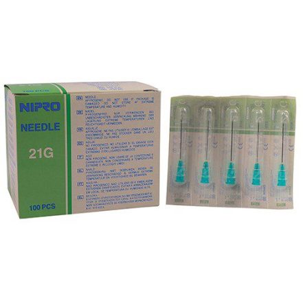 Needle Hypodermic 21g x 32mm (100) (Nipro)