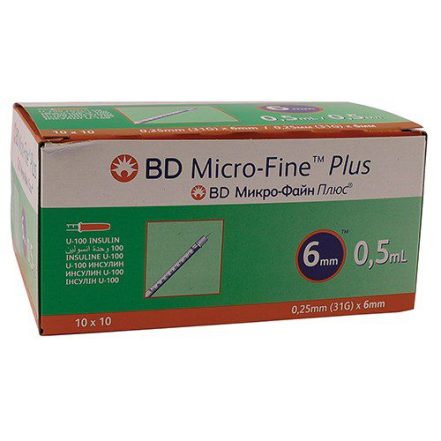 BD Microfine + U100 0.5ml 31g x 6mm (10)