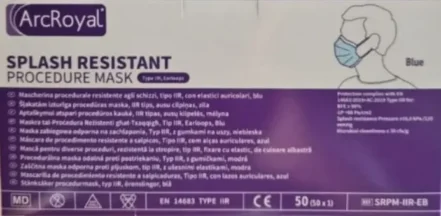 ArcRoyal Splash Resistant Procedure Mask