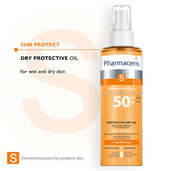 Pharmaceris S-Sun Protective Dry Oil SPF 50+ (200ml) – product image 2
