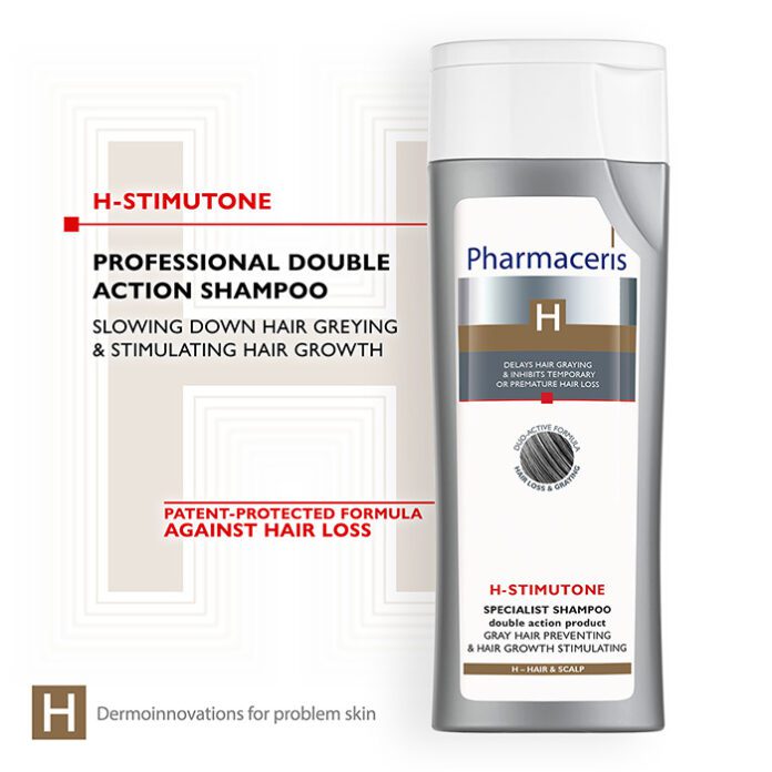 Pharmaceris H-Stimutone Anti-Grey Shampoo (250ml) – product image 2