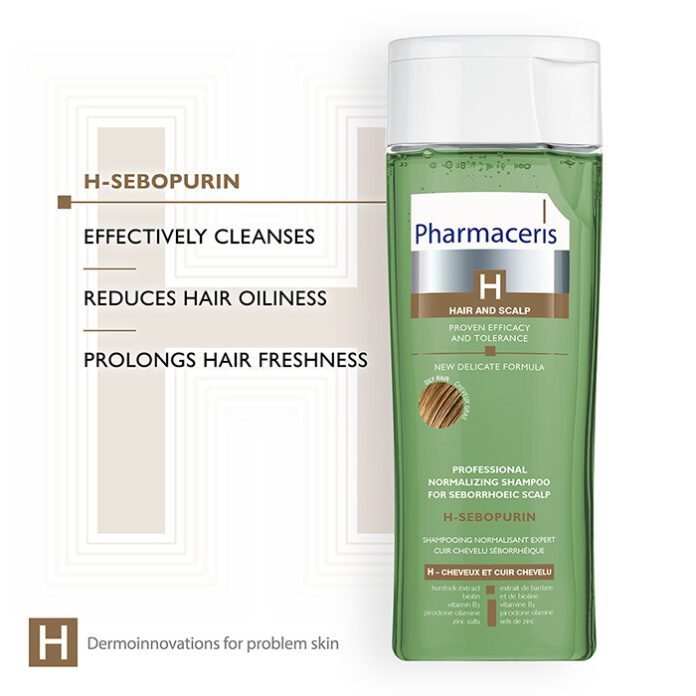 Pharmaceris H-Sebopurin Normalising Shampoo (250ml) – product image 4