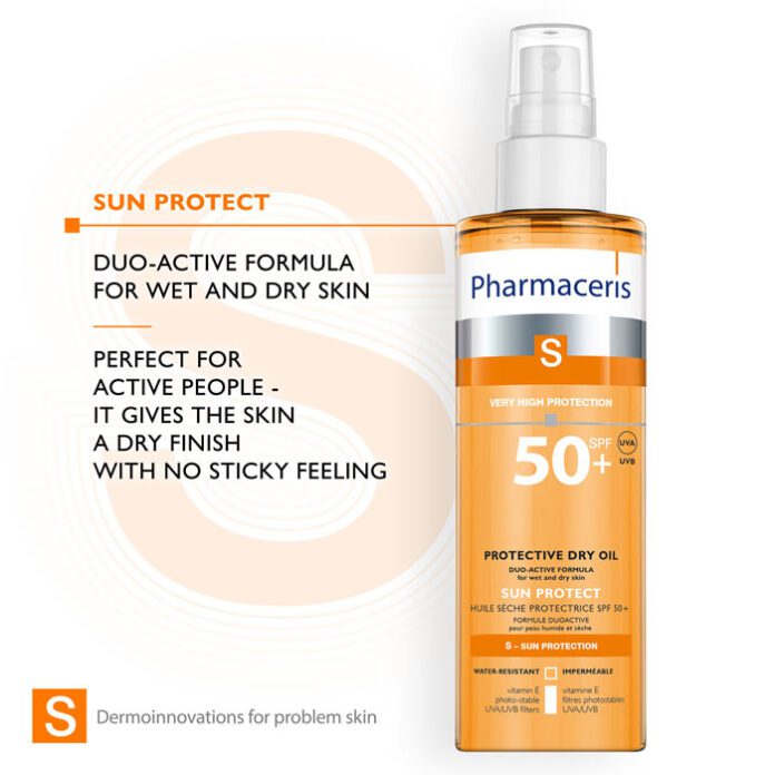 Pharmaceris S-Sun Protective Dry Oil SPF 50+ (200ml) – product image 4