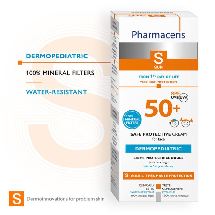 Pharmaceris S-Dermo-Paediatric Face Cream SPF 50+ (50ml) – product image 3