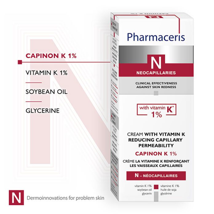 Pharmaceris N-Capinon Vitamin K Cream (30ml) – product image 3