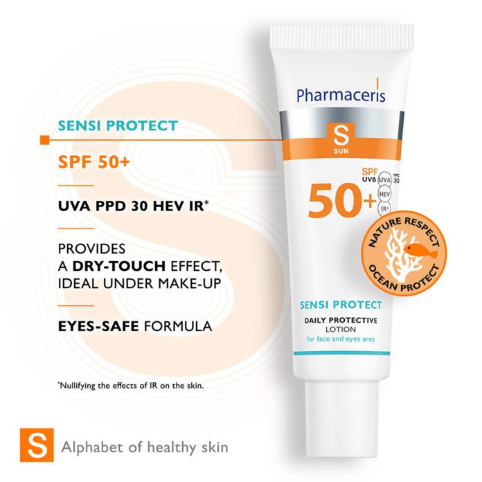 Pharmaceris S-Sensi Protective Lotion SPF 50+ (50ml) – product image 4