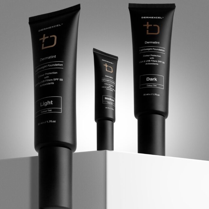 DermExcel Dermatint SPF 50 shade range
