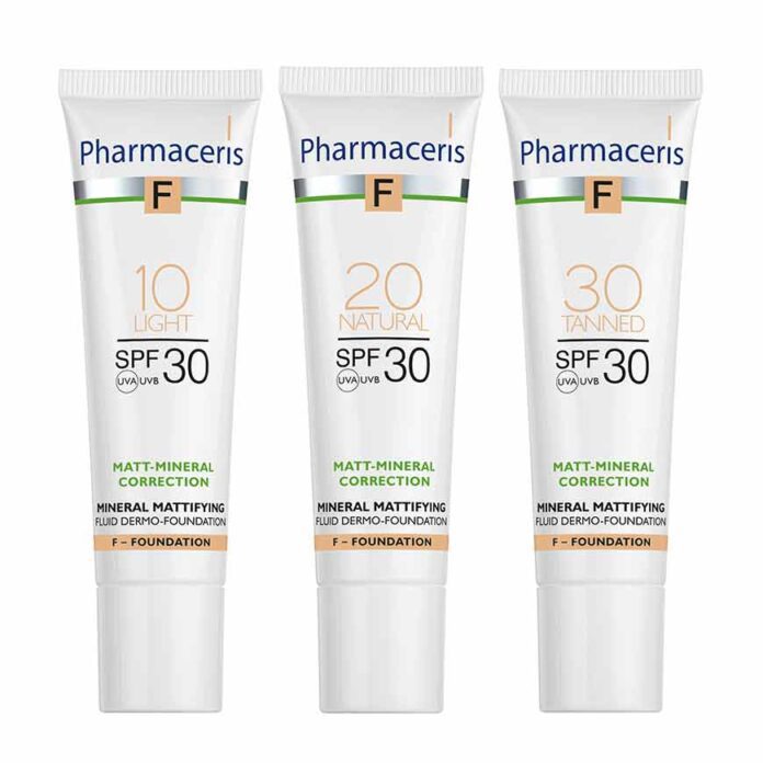 Pharmaceris F-Mat Fluid Foundation SPF 30 20 Natural (30ml) Pharmaceris F-Mat Fluid Foundation SPF 30 20 Natural (30ml)