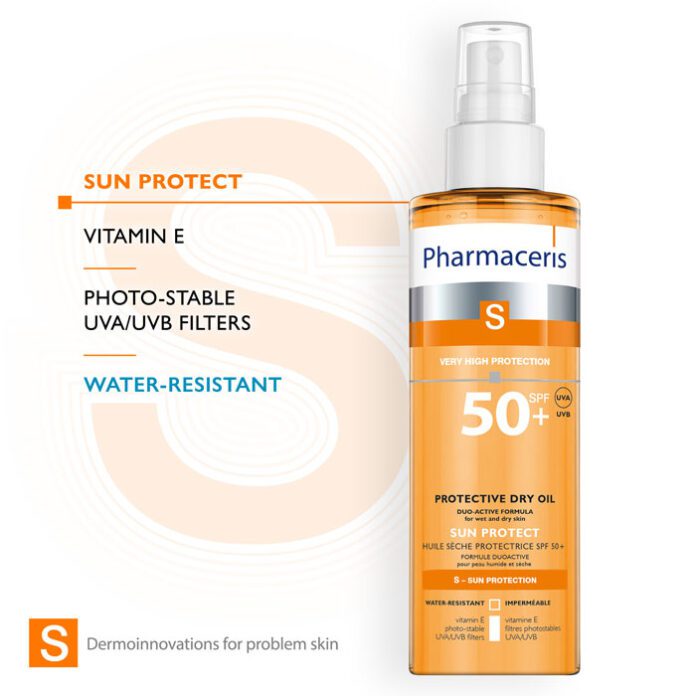 Pharmaceris S-Sun Protective Dry Oil SPF 50+ (200ml) – product image 3