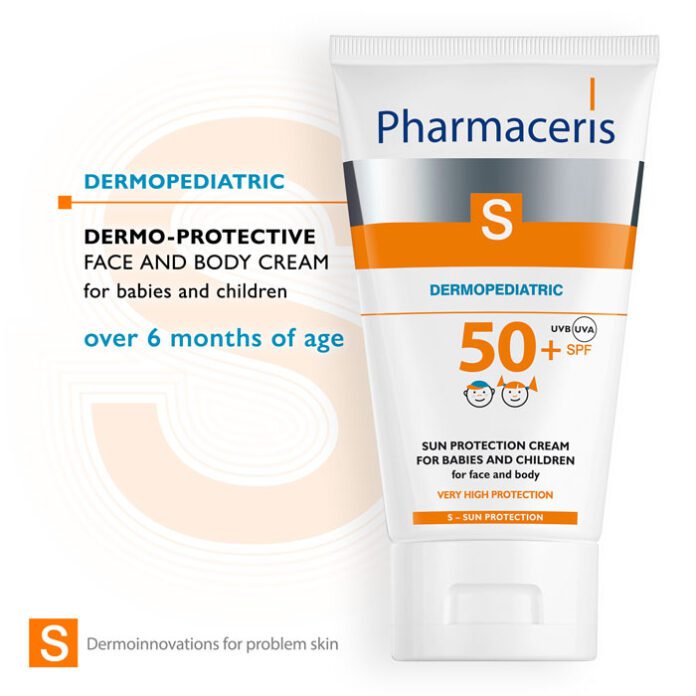 Pharmaceris S-Dermo-Paediatric Face & Body Cream SPF 50+ (125ml) – product image 2