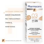 Pharmaceris F-Intense Coverage Foundation SPF 20 03 Bronze (30ml) – product image 3